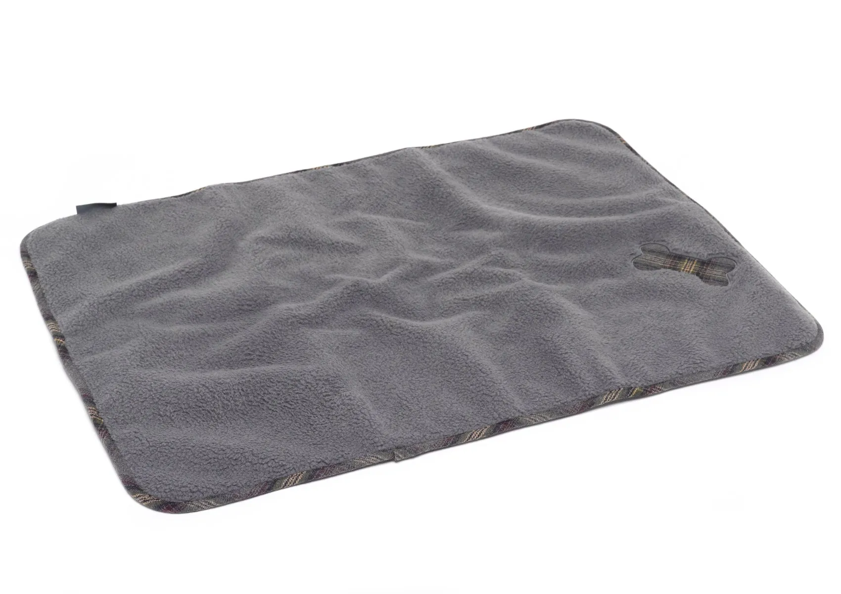 Petface Soft Sherpa Fleece Comforter with Grey Tweed Detail (70cm x 100cm)