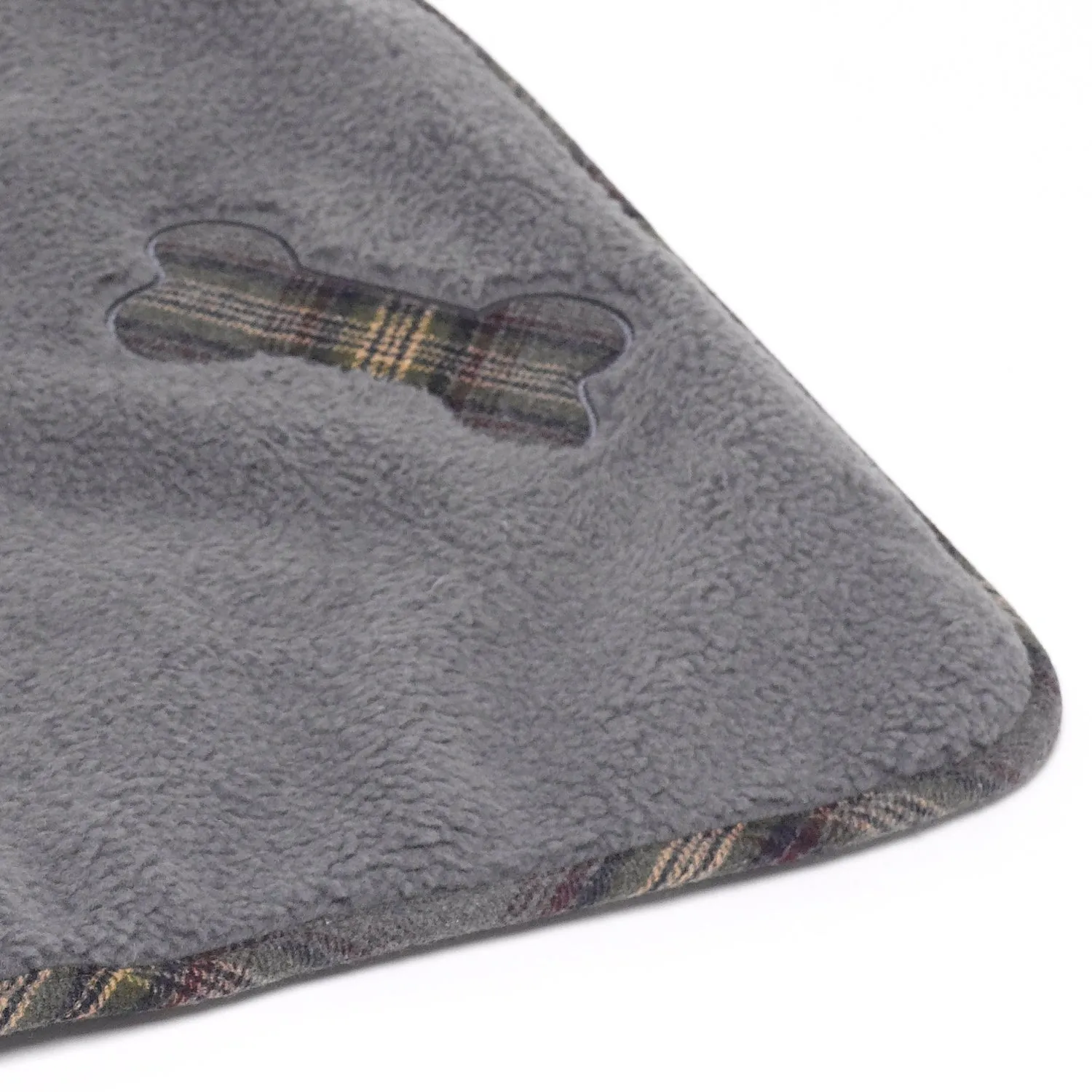 Petface Soft Sherpa Fleece Comforter with Grey Tweed Detail (70cm x 100cm)
