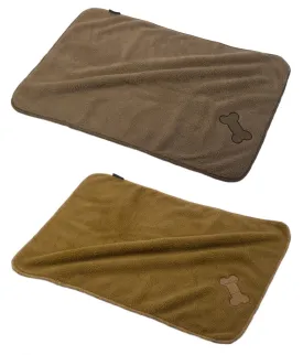 Petface Soft Sherpa Fleece Pet Comforter with Tweed Detail (Brown or Tan)