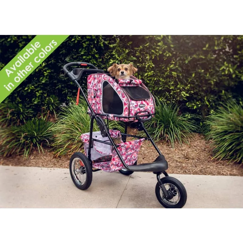Petique 5-in-1 Pet Stroller Complete Set with Pet Carrier and Stroller Frame