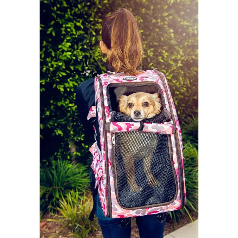 Petique 5-in-1 Pet Stroller Complete Set with Pet Carrier and Stroller Frame