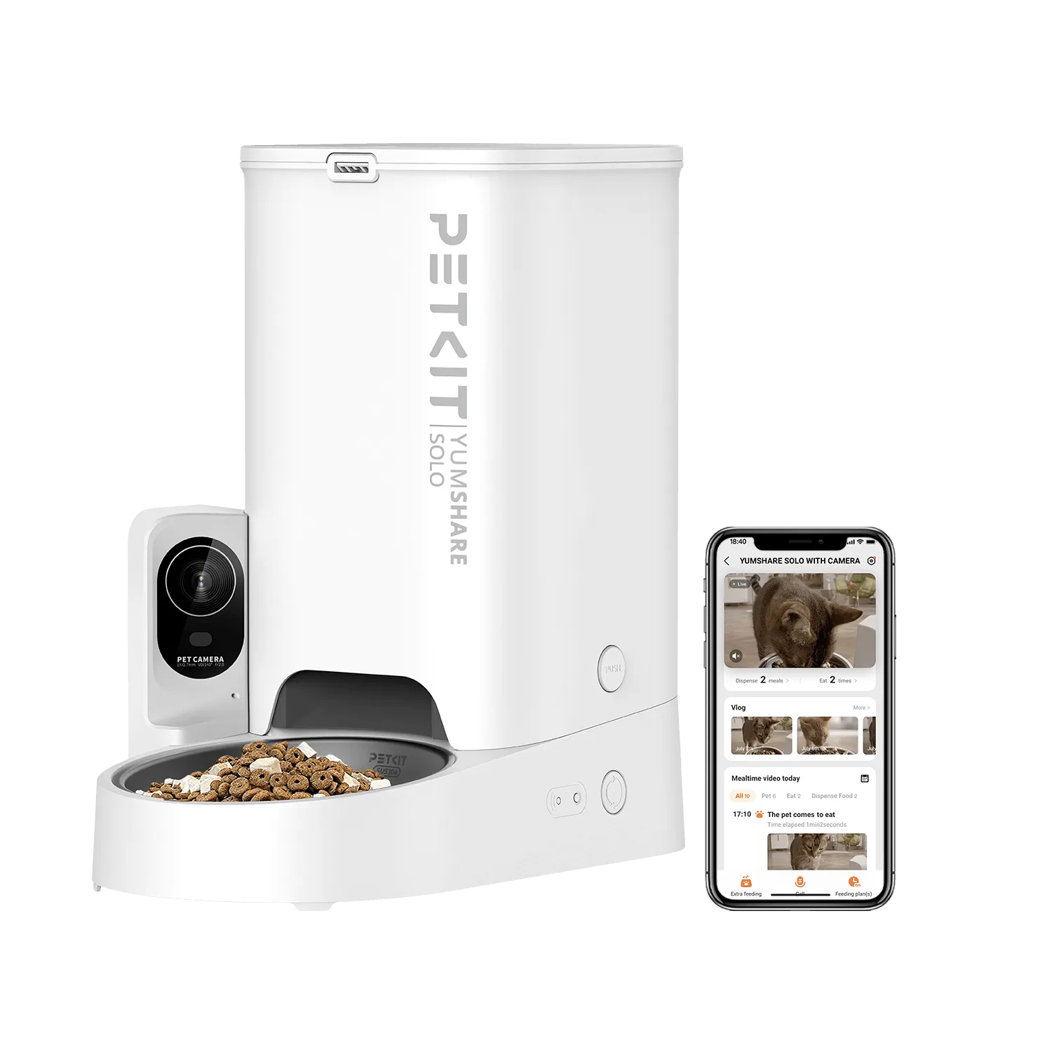 Petkit Smart Pet Feeder - Yumshare Solo With Camera