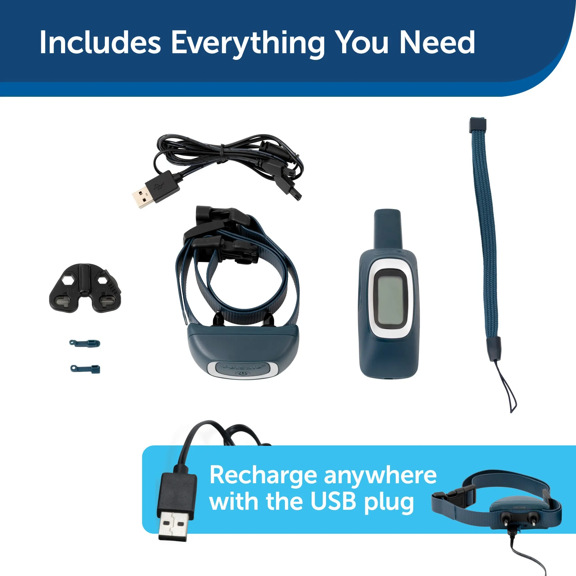 PetSafe 600 Yard Remote Training Collar – Choose from Tone, Vibration, or 15 Levels of Static Stimulation – Medium Range Option for Training Off Leash Dogs – Waterproof and Durable – Rechargeable