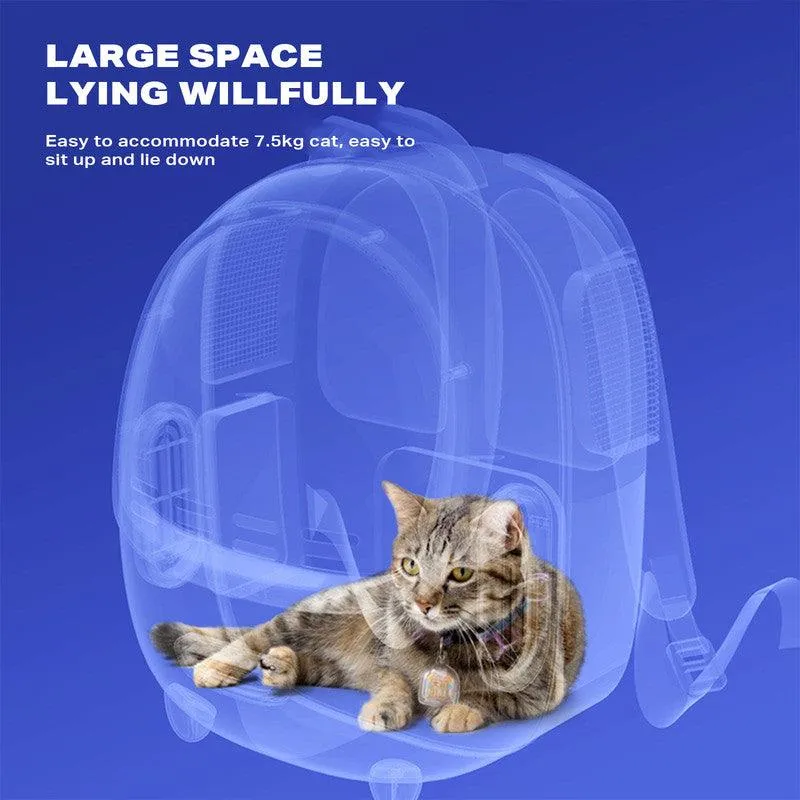 Portable Pet Bag Backpack - White Stylish Design