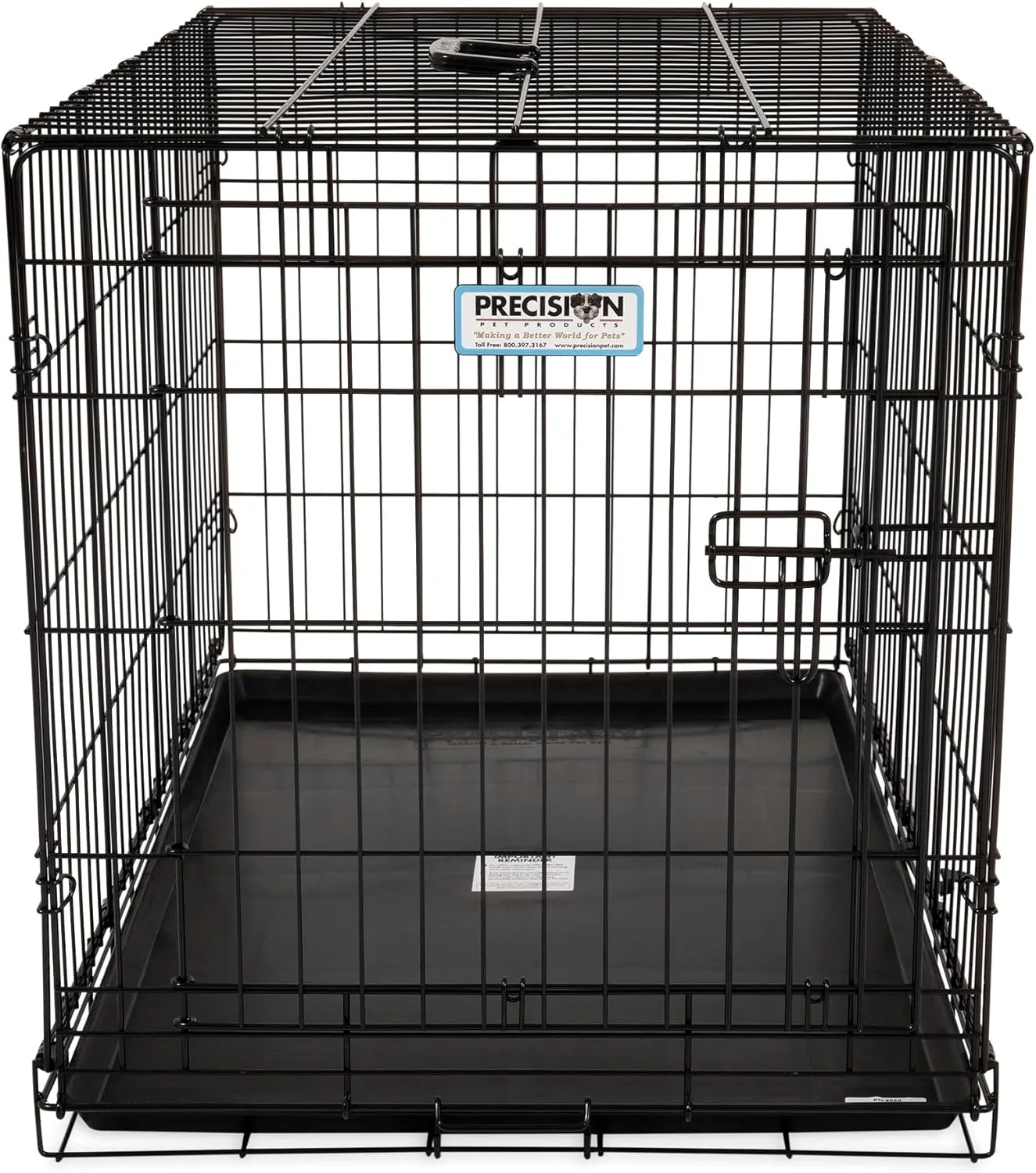 Precision Pet Products One Door Provalue Wire Dog Crate, 36 Inch, For Pets 50-70 lbs, With 5-Point Locking System