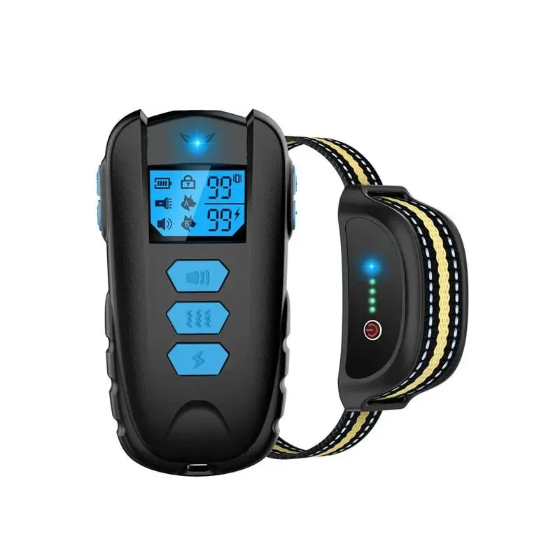 Rechargeable Waterproof Dog Training Collar with Remote Control - Electric Pet Collar