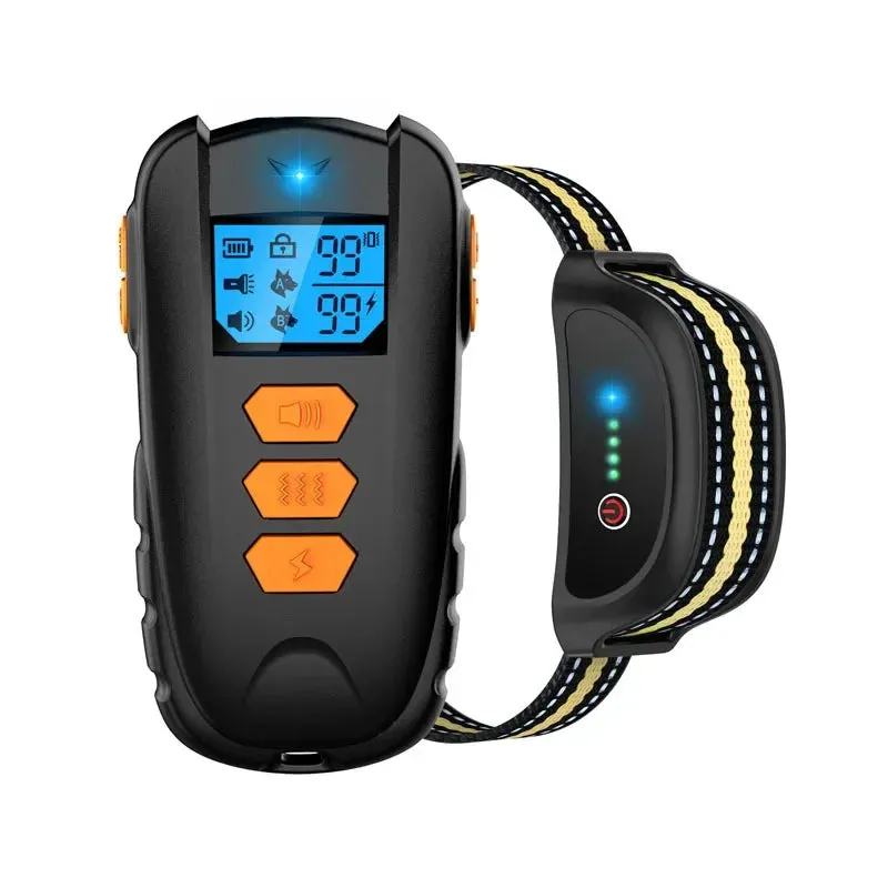 Rechargeable Waterproof Dog Training Collar with Remote Control - Electric Pet Collar
