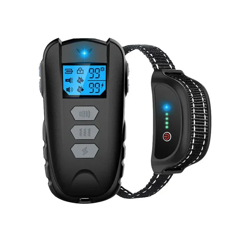 Rechargeable Waterproof Dog Training Collar with Remote Control - Electric Pet Collar