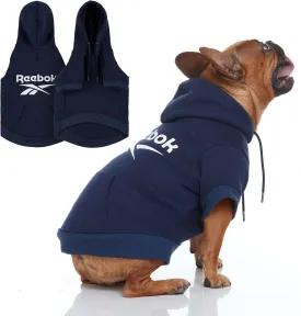 Reebok Dog Hoodie  Fleece Dog Sweater with Leash Hole, Cold Winter Dog Sweatshirt for Small Medium and Large Dogs, Premium Dog Fall Sweater Pullover Hoodie, Cozy Warm Perfect Dog Christmas Outfit