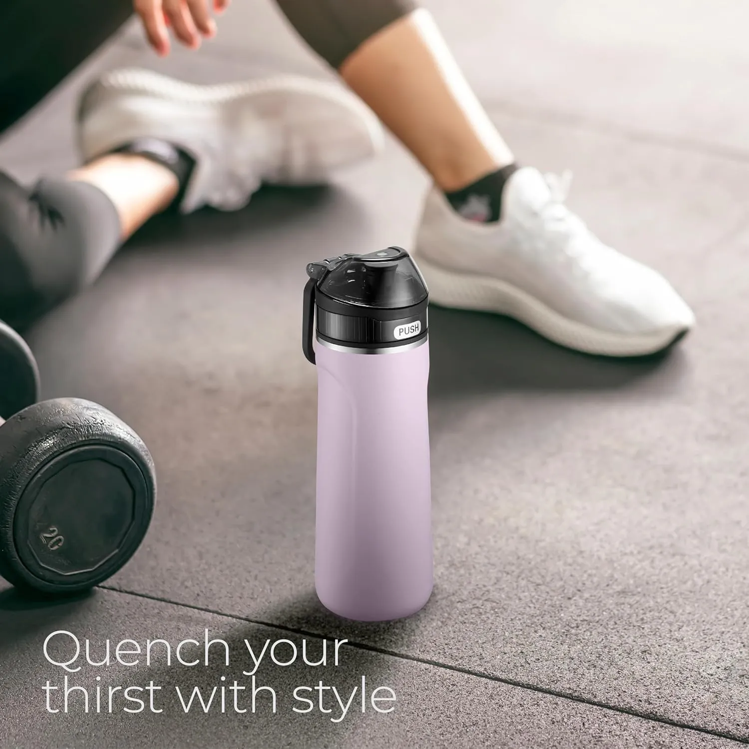 SipX Triple-Insulated Stainless Steel Water Bottle - 18oz. With Straw Lid, BPA-Free Reusable Insulated Water Bottle Keeps Cold For 12 Hours, Metal Water Bottle Made Of Sustainable Material For Hiking