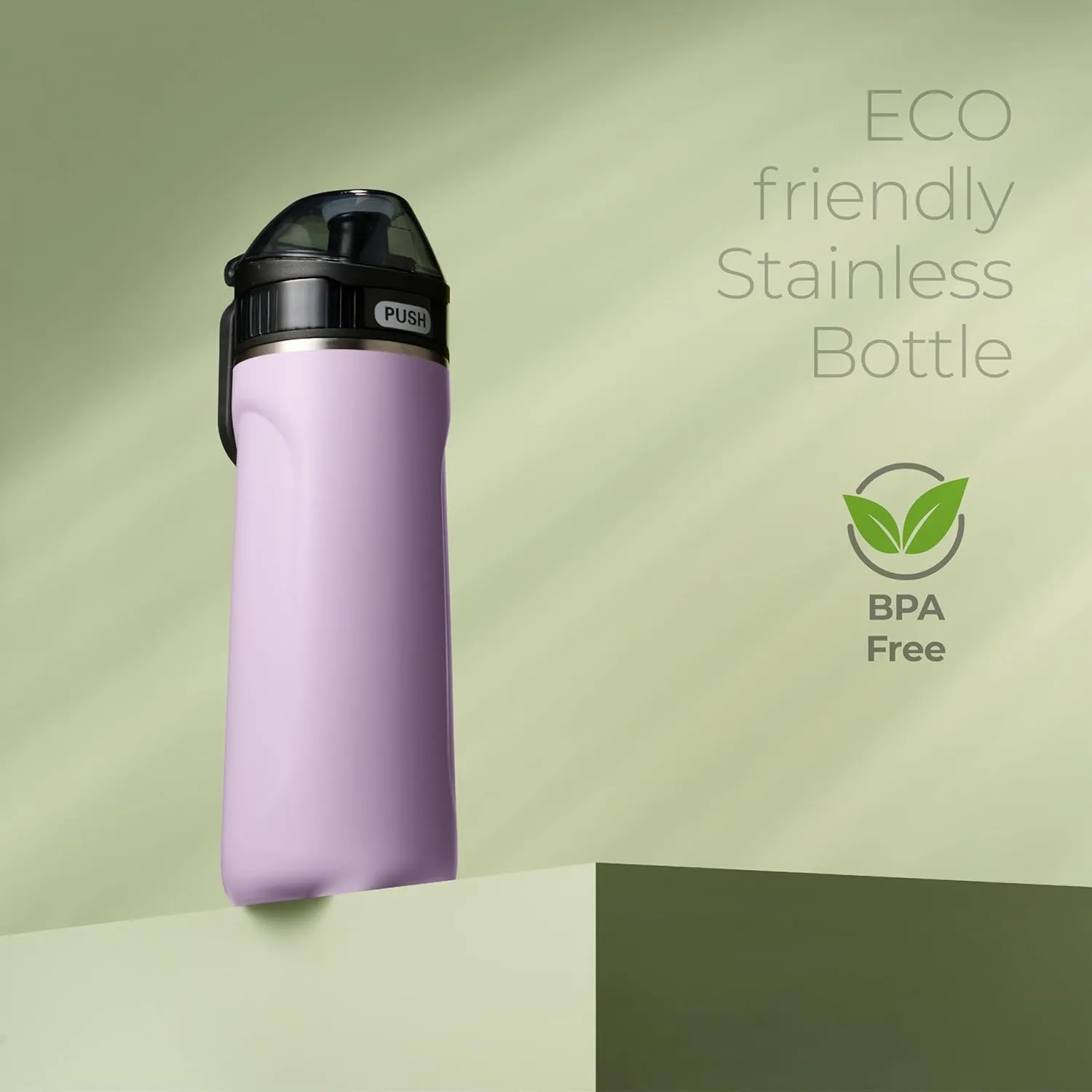 SipX Triple-Insulated Stainless Steel Water Bottle - 18oz. With Straw Lid, BPA-Free Reusable Insulated Water Bottle Keeps Cold For 12 Hours, Metal Water Bottle Made Of Sustainable Material For Hiking