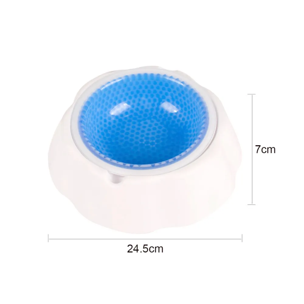 Talking Dog Club Water Fountain Bowl for Dogs (White/Blue)