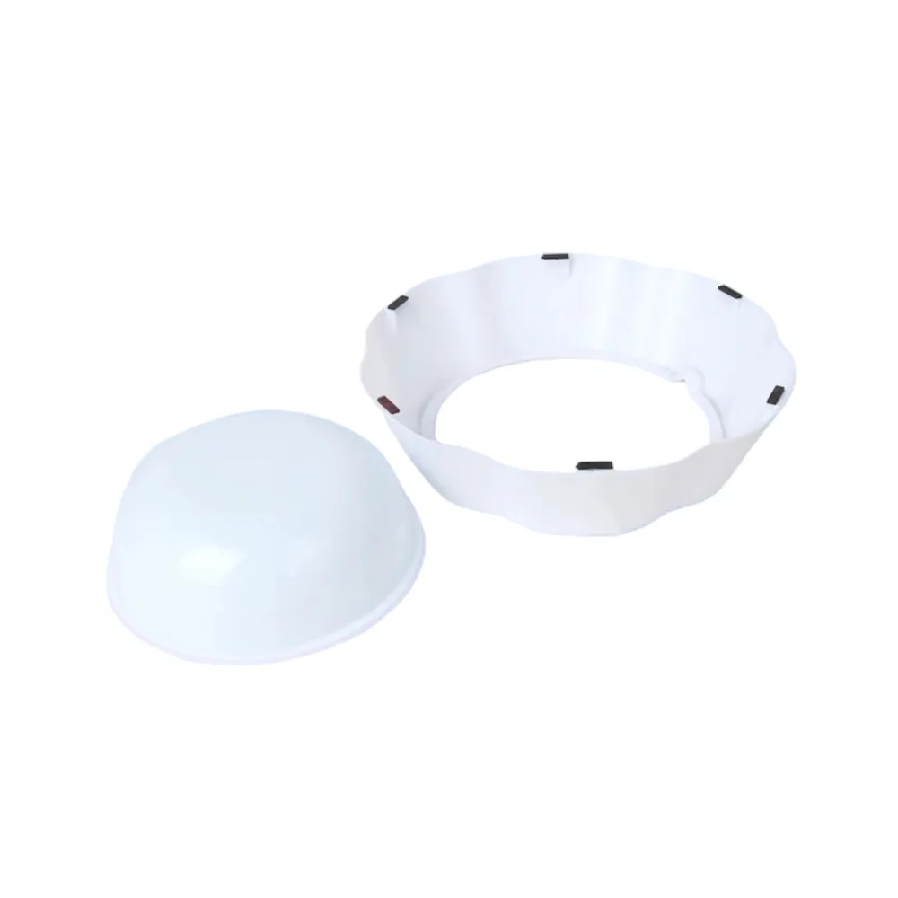 Talking Dog Club Water Fountain Bowl for Dogs (White/Blue)