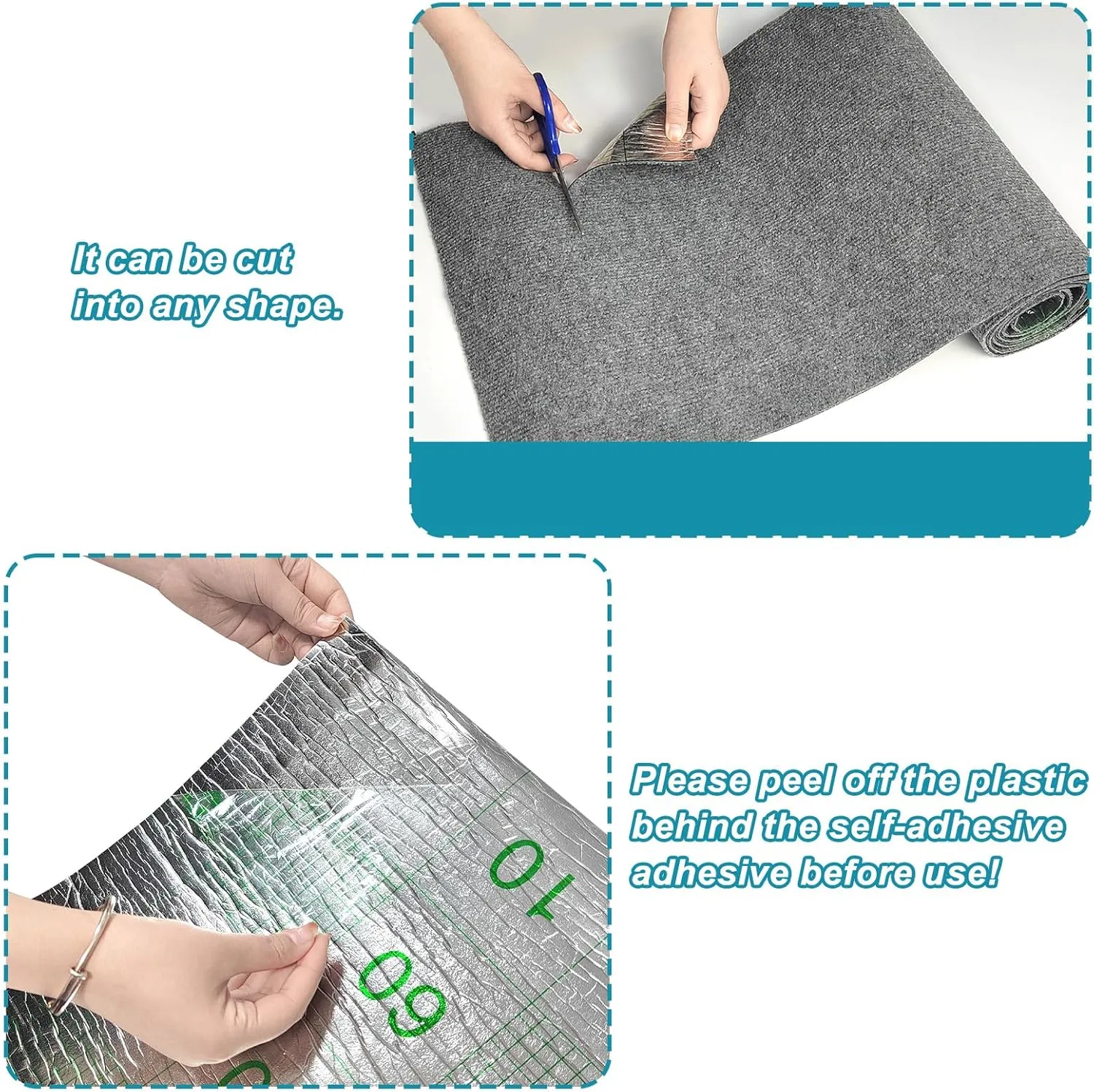 Trimmable Cat Scratching Post Carpet Covered 78.7x15.8 Self-Adhesive Cat Tree Shelves Replacement Parts Mat Cat Scratcher for Cat Tree Shelf Shelves Steps Couch Furniture DIY Protector