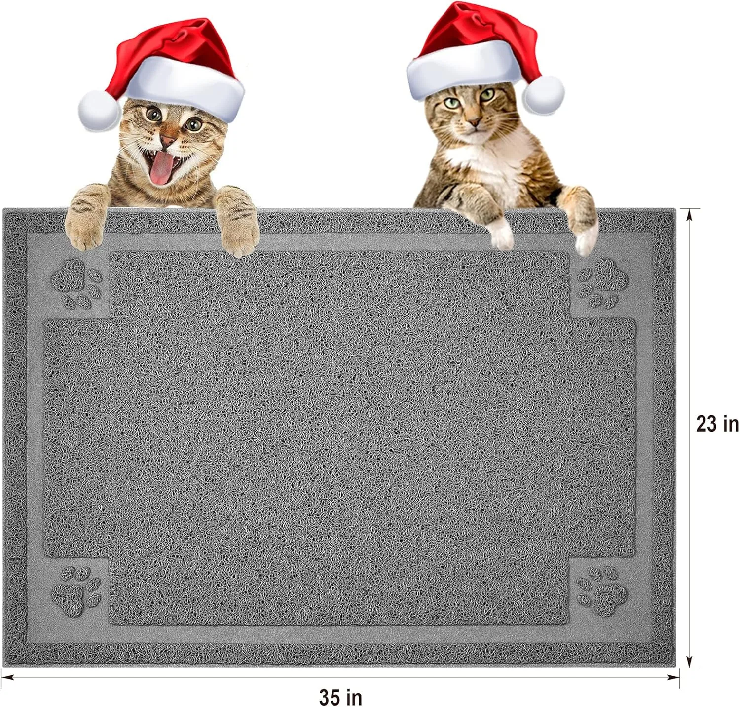 UPSKY Large Cat Litter Mat Trapper 35"23" Traps Litter from Box and Paws Scatter Control for Litter Box Soft on Sensitive Kitty Paws Easy to Clean