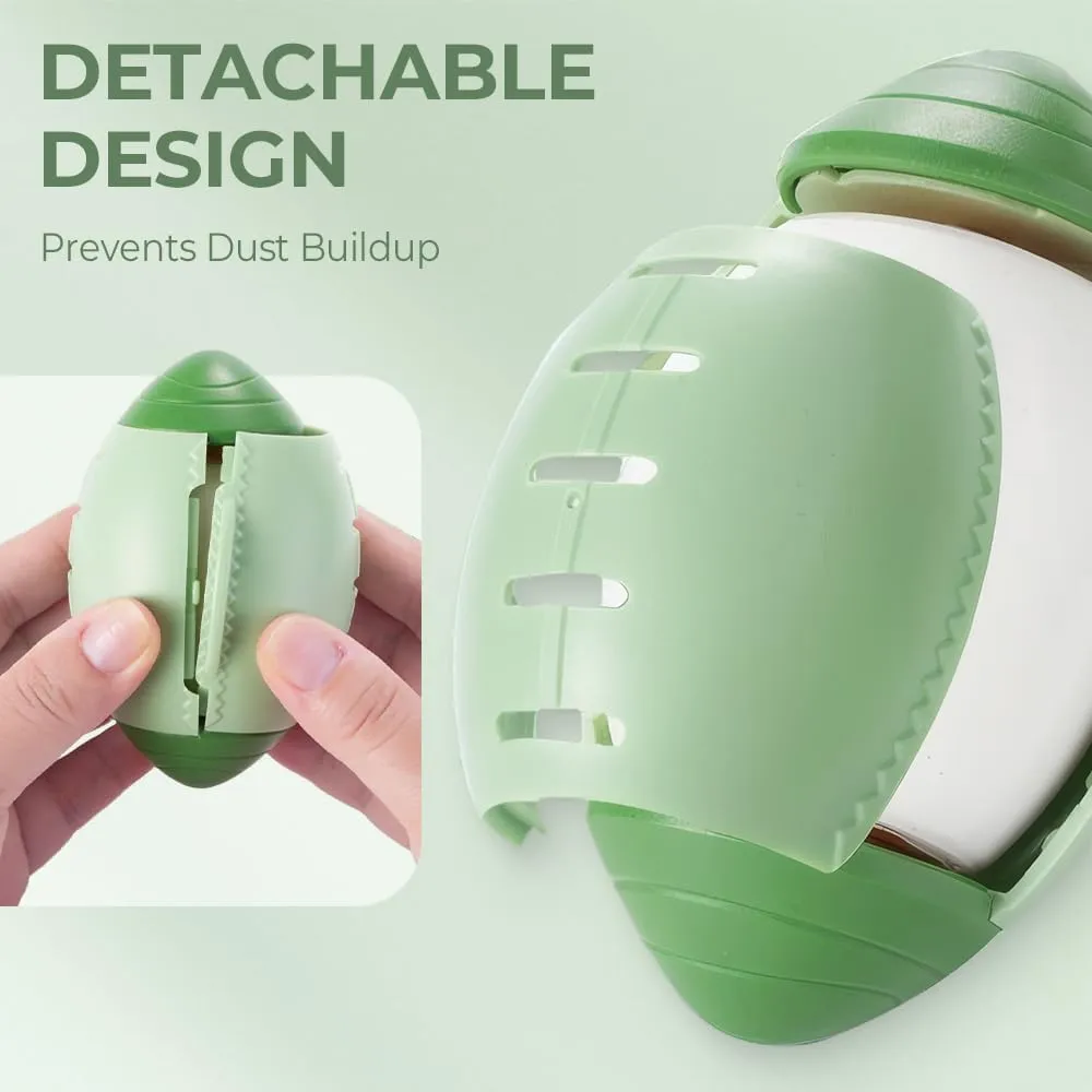 Washable Lint Roller, 2025 Portable & Reusable Lints Rollers, Reusable Washable Lints Rollers, Travel Lint Roller Mini Lint Removers for Hair for Clothes, Pet Hairs, Carseats (Green, 1pcs)