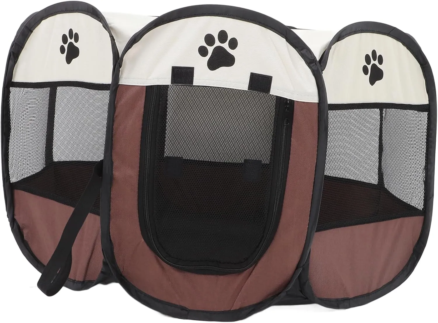 YARNOW Dog Portable Pet Playpen Mesh Door Travel Tent Cat Crate Comfortable Environment Soft Fabric